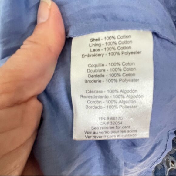 Payal Jain Mira Cotton Embroidered Off Shoulder Milkmaid Midi Dress 10 #AQ - Picture 10 of 13